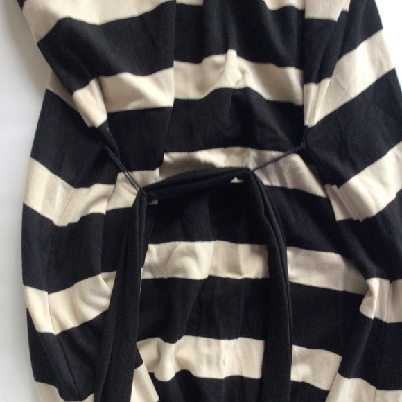 WHITE HOUSE BLACK MARKET STRIPED SLEEVELESS DRAPE NECK TOP SMALL - Picture 9 of 12